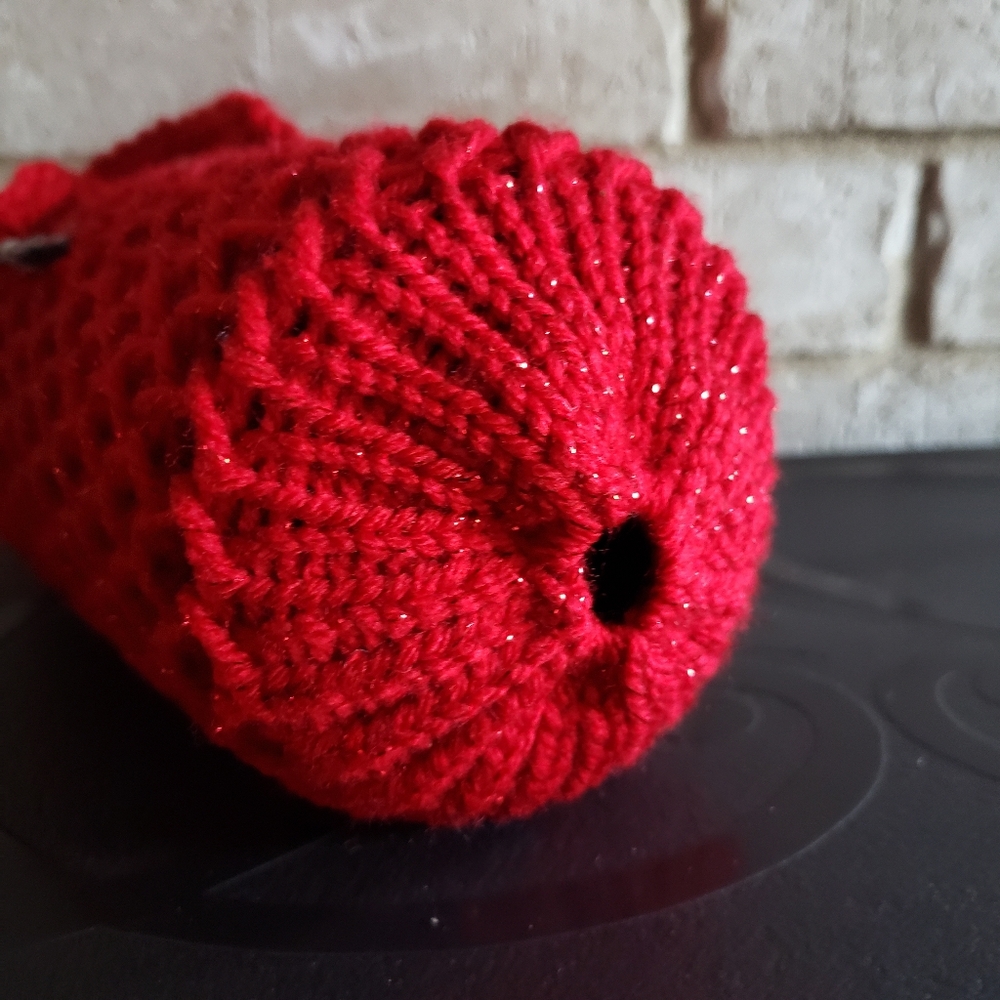 Red Sparkly Wine Bottke Cover - Picture 5 of 6